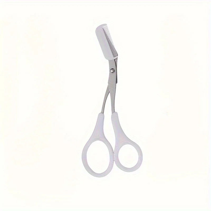 Eyebrow Razor Scissor Stainless Steel Safe Anti-scratch Trimmer for Beginners Crescent Sharp Beauty Tool Multi-color