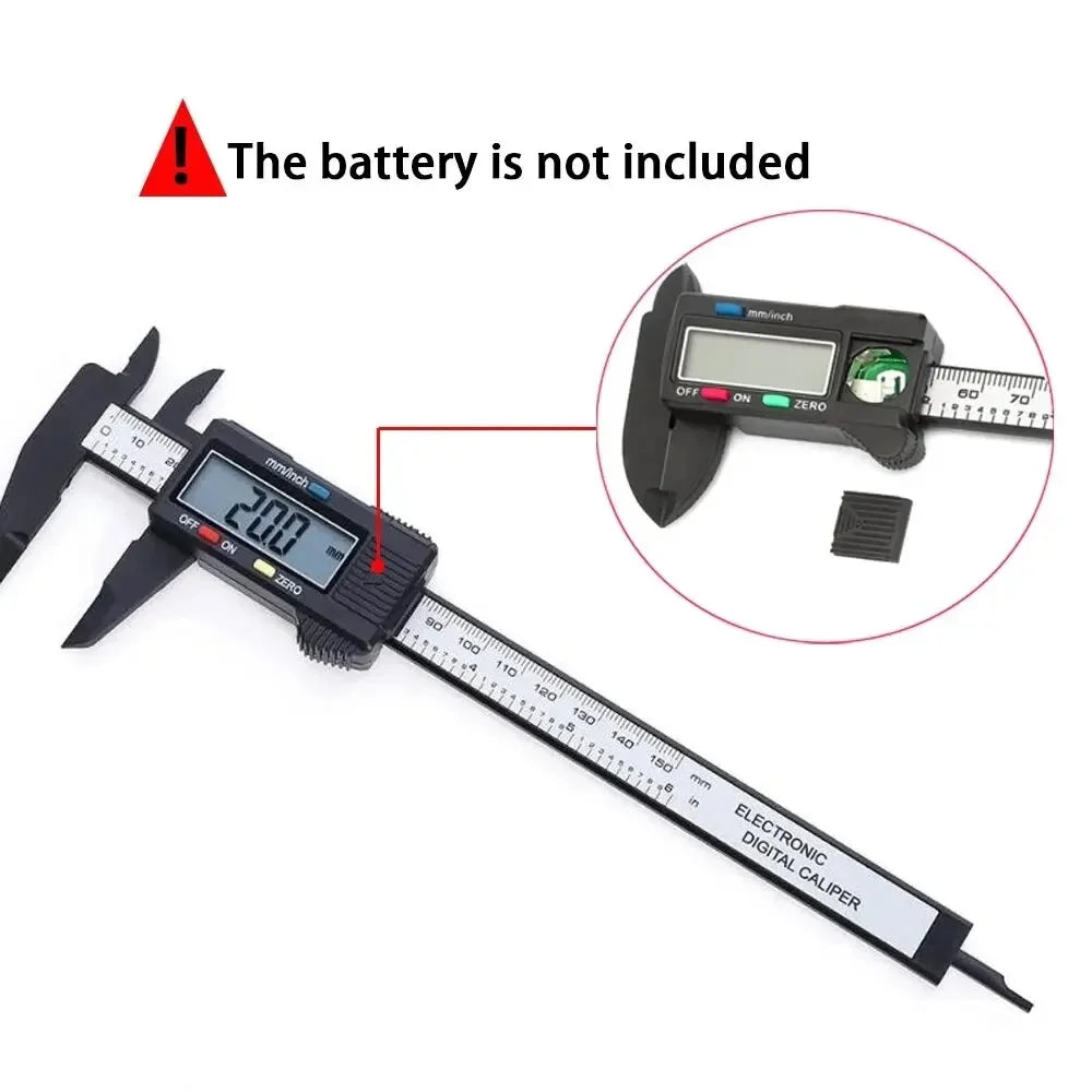 Measuring Tool Digital Ruler 150mm 100mm Electronic Digital Caliper Carbon Fiber Dial Vernier Caliper Gauge Micrometer