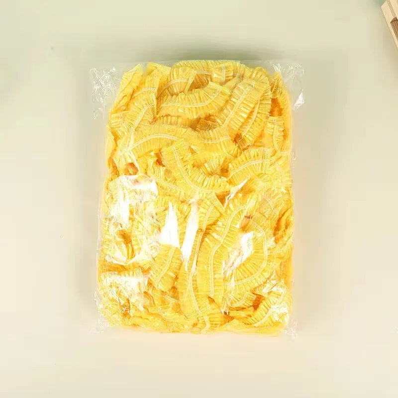 100/300pcs Disposable Plastic Shower Cap Elastic Disposable Shower Caps Anti Dust Waterproof Hat  Hair Salon Beauty Accessories