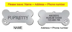 Pet ID Tag Personalized Free Engraved Keychain for Cat Puppy Dog Tag Pendant Keyring Bone Paw Bone Pet Accessories