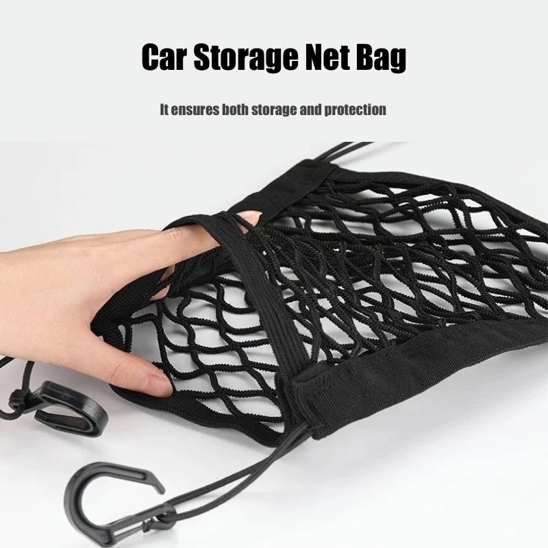 Car Storage Net Bag Between Seats Car Divider Child Safety Net  Pet Barrier Elastic Expandable Mesh Bag  Car Interior Accessorie