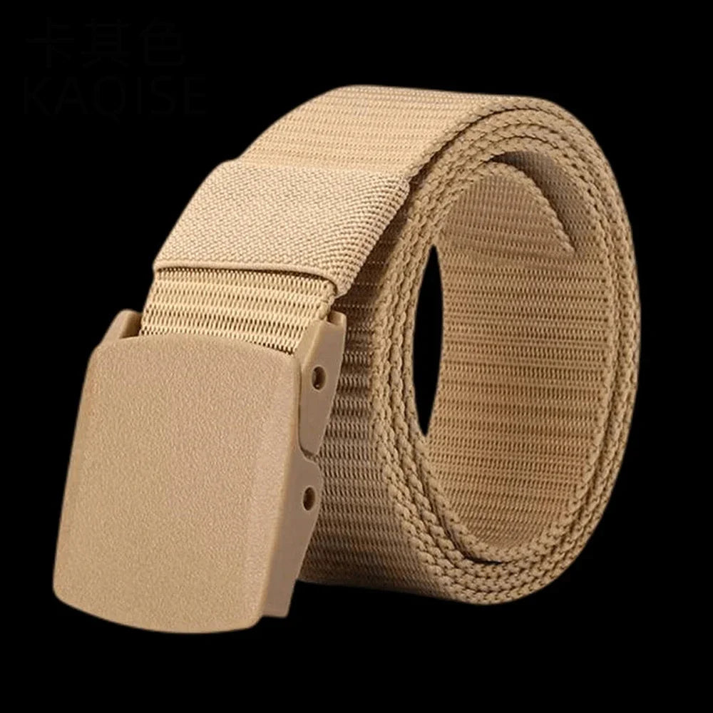 New Men's Automatic Buckle Belt Outdoor Hunting Hiking Daily Work Sports Tactical Waist Belt Hunting Clothing Accessory