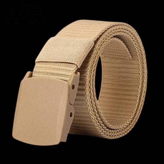 New Men's Automatic Buckle Belt Outdoor Hunting Hiking Daily Work Sports Tactical Waist Belt Hunting Clothing Accessory