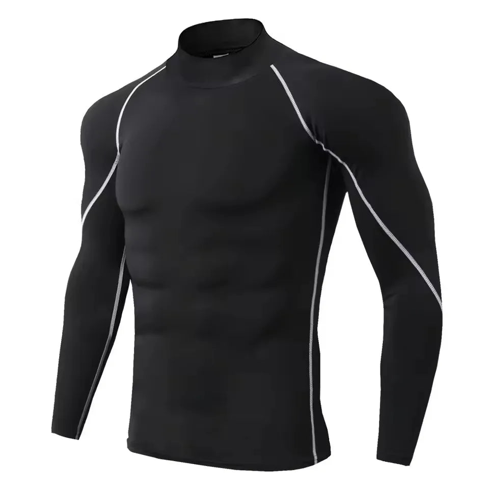 Men Compression Long Sleeve T Shirt Sportswear Male Skinny Tshirt Elastic Track Tracksuit Clothing Gyms Fitness T-shirt For Men