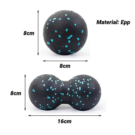 Yoga Peanut Balls Body Massage Fascia Ball Suit Foam Block High Density Muscle Relaxation Lacrosse Exercise Fitness Relieve Pain