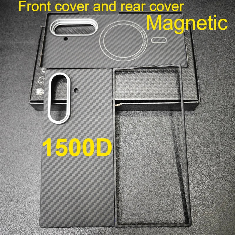 Aramid Magnetic Case For Samsung Galaxy Z Fold 7 Carbon Fiber Cover For Magsafe Case Shell Cover Mobile Phone Accessories