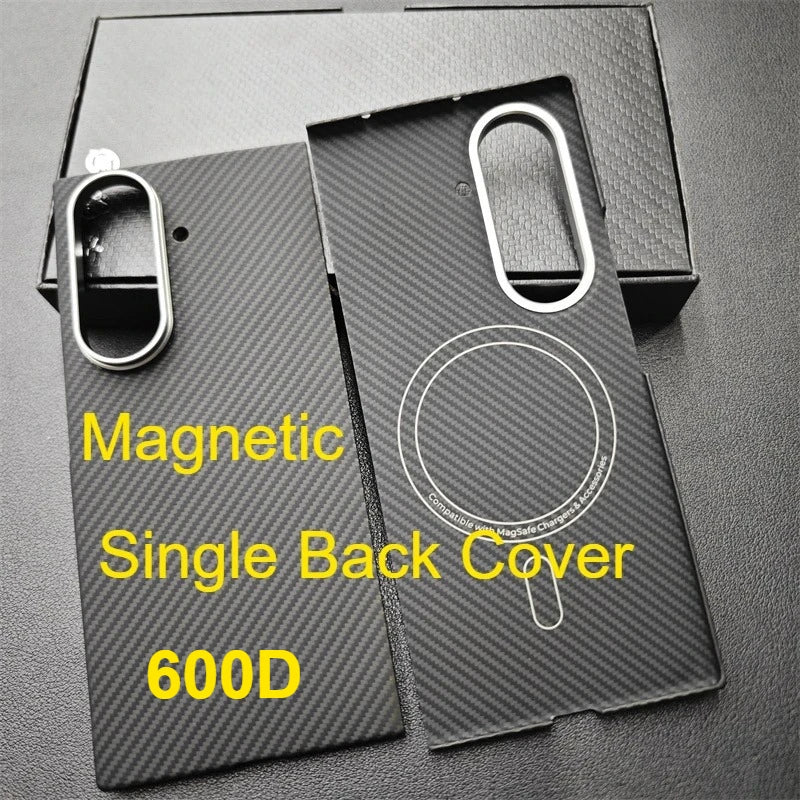 Aramid Magnetic Case For Samsung Galaxy Z Fold 7 Carbon Fiber Cover For Magsafe Case Shell Cover Mobile Phone Accessories
