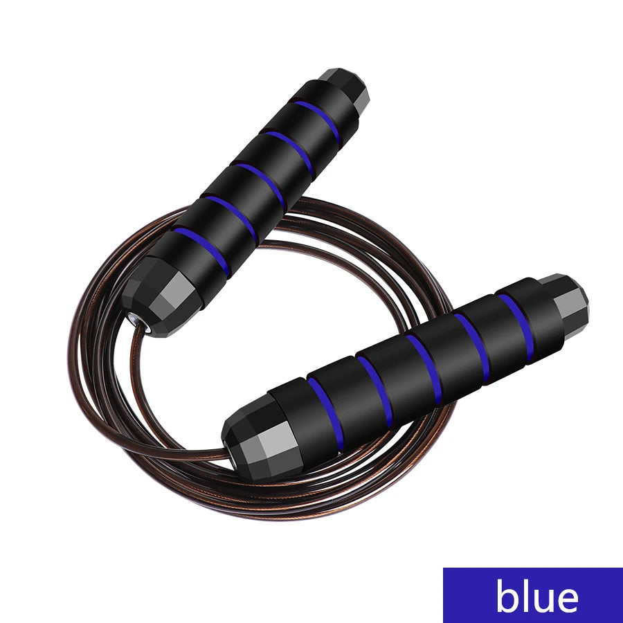 1PCS The New Jump Rope Steel Wire Skipping Exercise Adjustable Jumping Fitness Workout Training Home Sport Equipment Tangle-Free