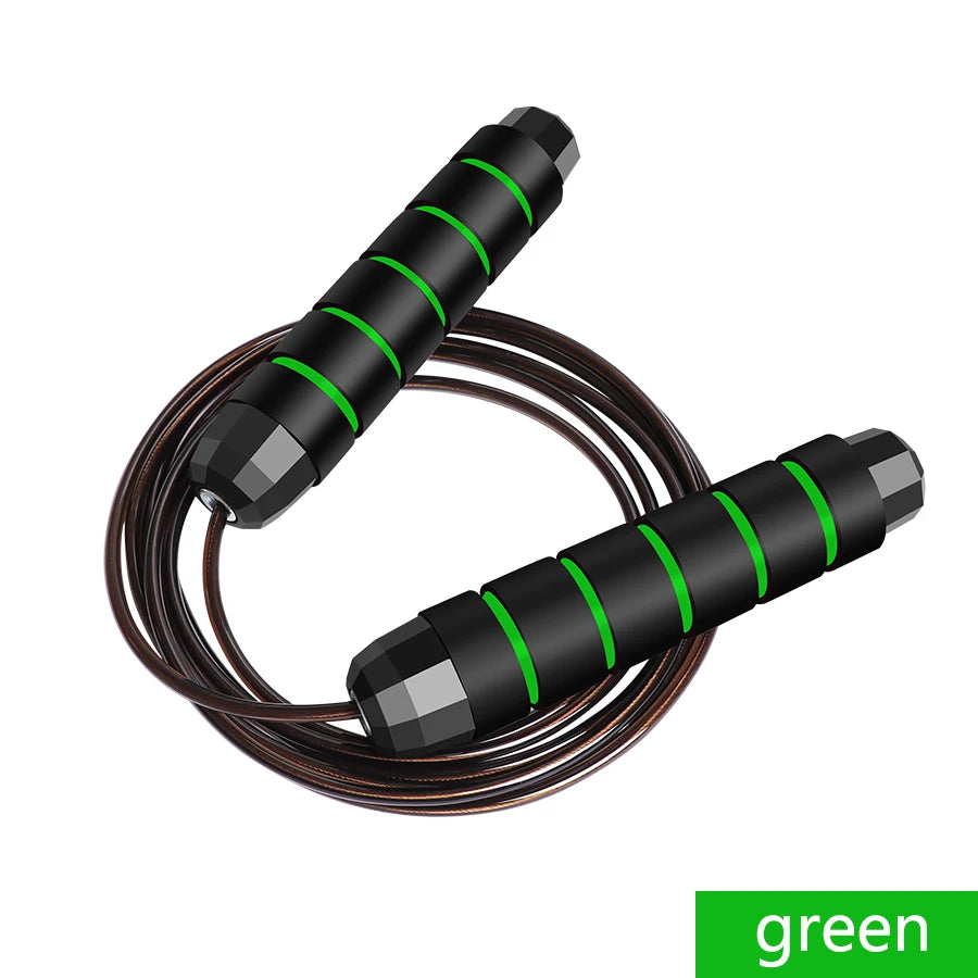 1PCS The New Jump Rope Steel Wire Skipping Exercise Adjustable Jumping Fitness Workout Training Home Sport Equipment Tangle-Free