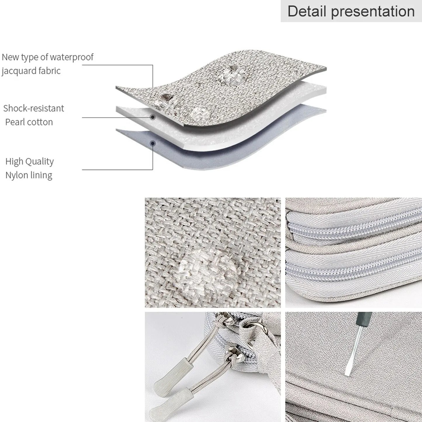 Data Cable Storage Bag Waterproof Portable Carry Case Layers Storage Bag Travel Organizer Bag for Cable Cord USB Charger