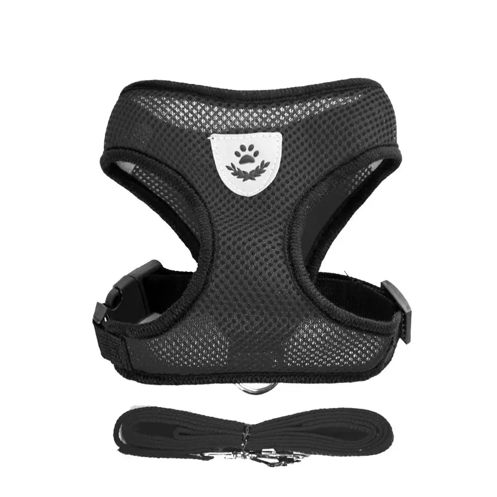 Dog Vest Walking Leash For Puppy Dog Cat Collar Polyester Adjustable Mesh Dog For Small Medium Pet Accessories