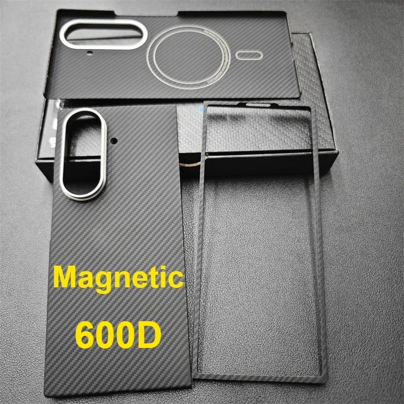 Aramid Magnetic Case For Samsung Galaxy Z Fold 7 Carbon Fiber Cover For Magsafe Case Shell Cover Mobile Phone Accessories
