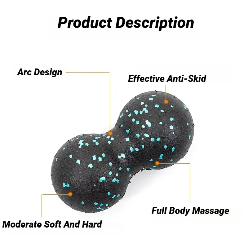 Yoga Peanut Balls Body Massage Fascia Ball Suit Foam Block High Density Muscle Relaxation Lacrosse Exercise Fitness Relieve Pain